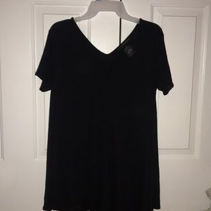 Cute Black Flowy Top